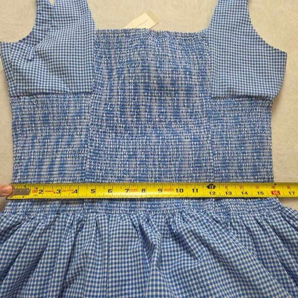 New L Anthropologie x Maeve smocked rosette drop-waist mini dress - Picture 10 of 11
